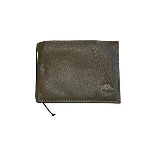 Timberland Gray Mens Bifold Wallet NWOT with‎ removable license cover